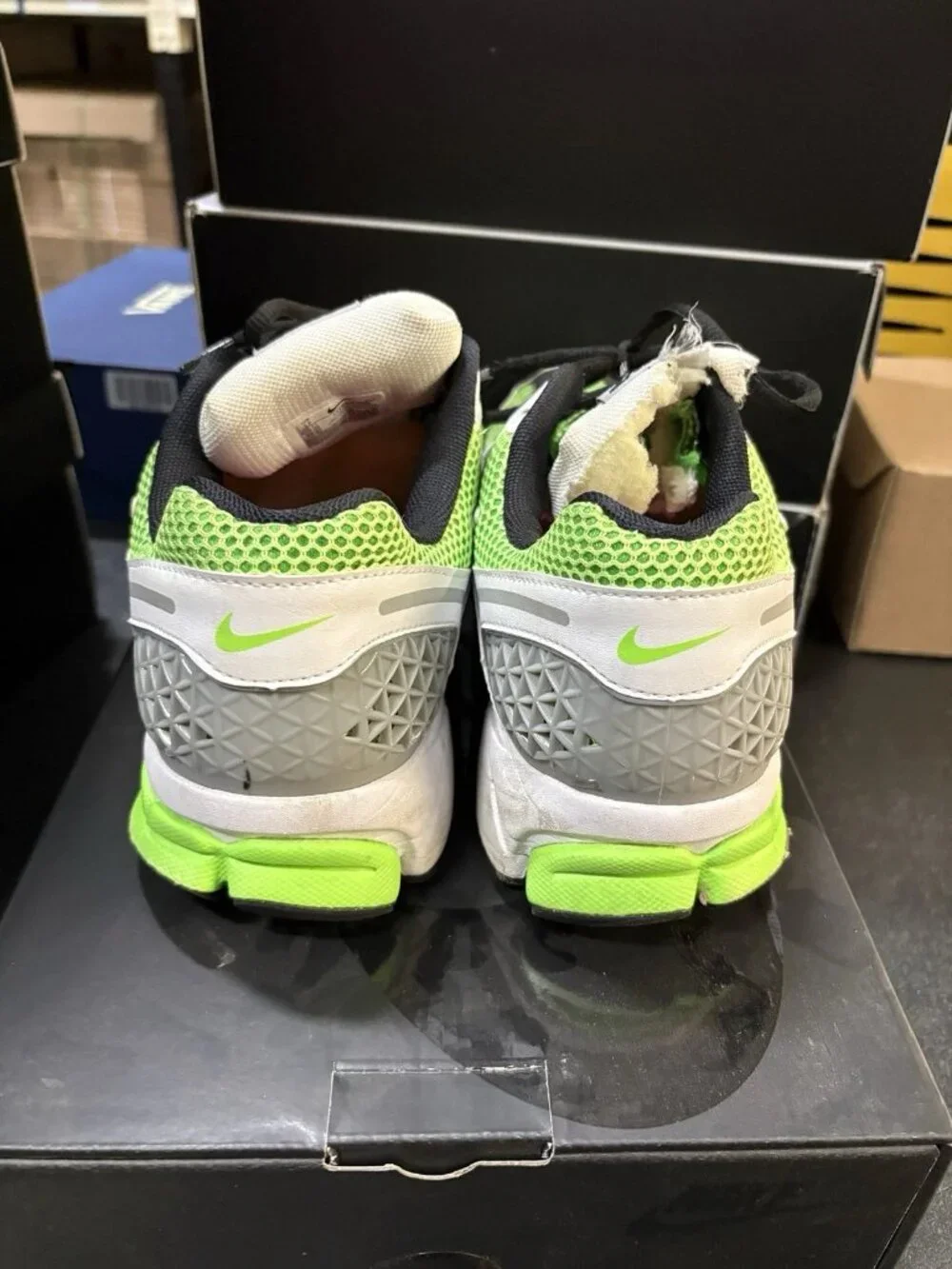 WORN Men’s Nike Zoom Come to 5 Electric Green CI1694-300 Size 12 WITH BOX